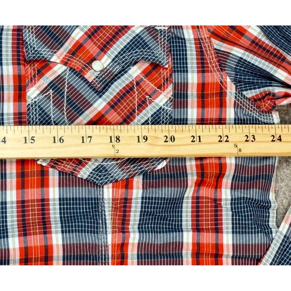 True Religion Men's Button Up Long Sleeve Snap Button Western‎ Shirt Size 3XL
